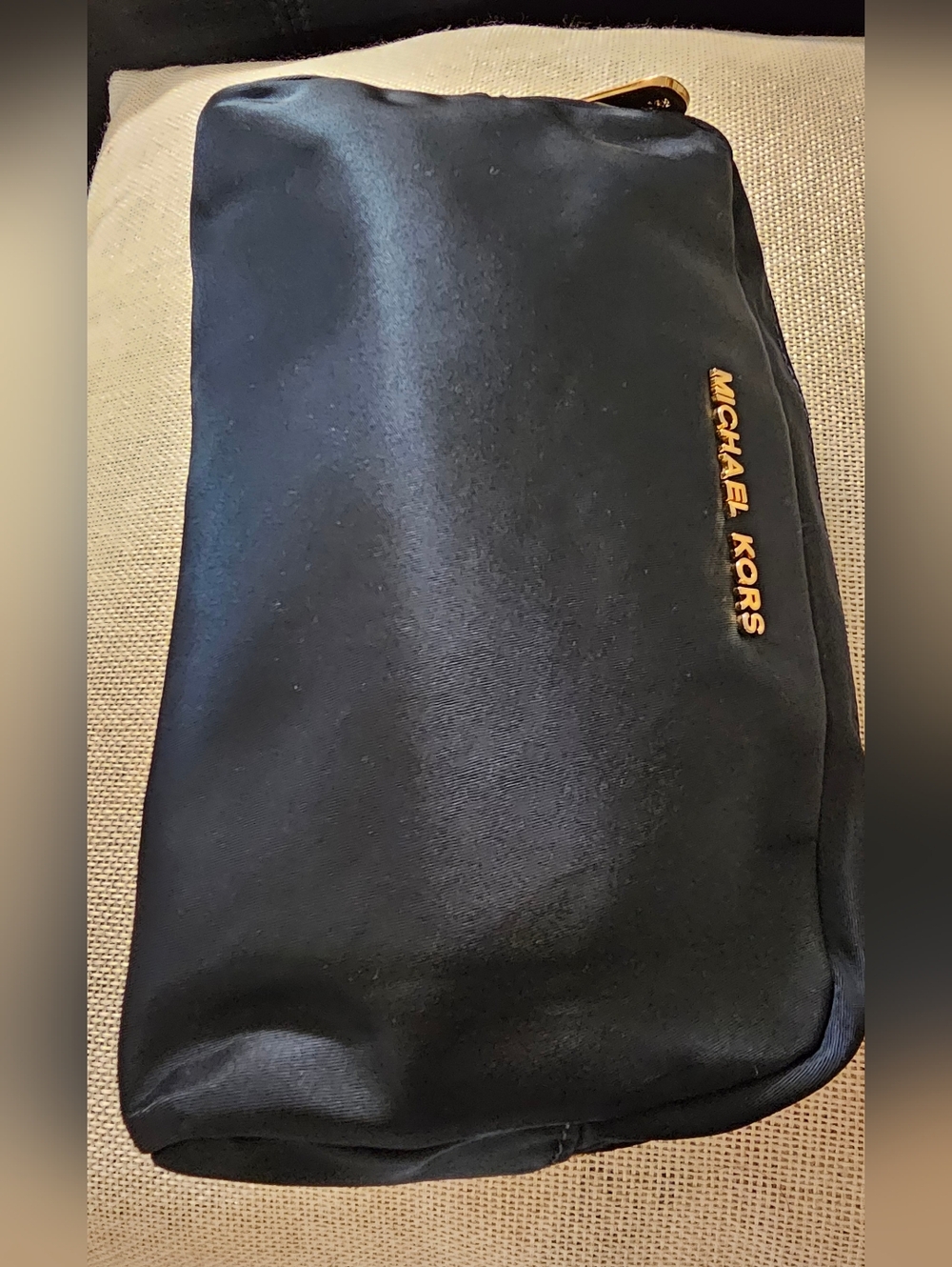 Michael Kors Navy Blue Nylon Travel Case EUC - Picture 2 of 13